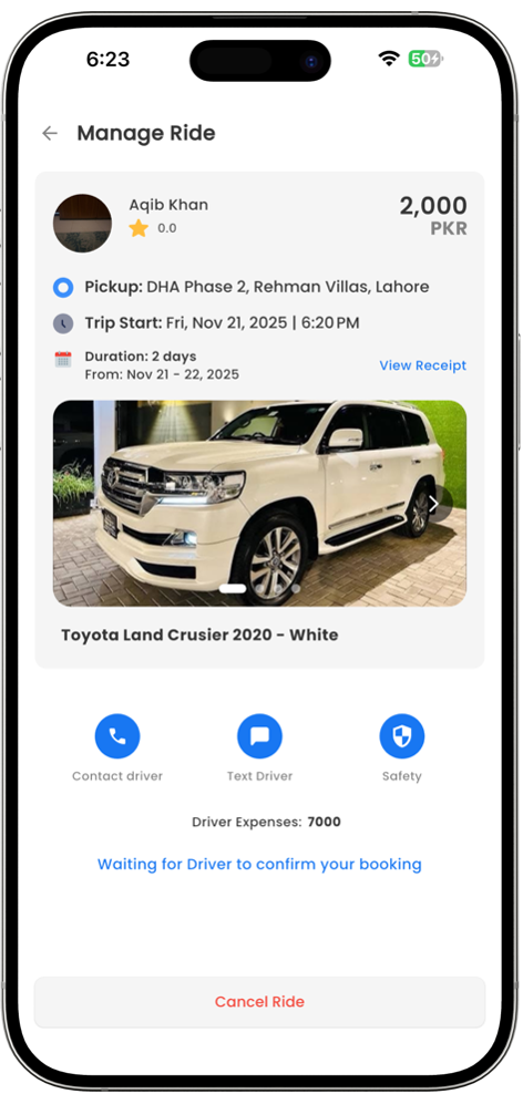 All Set Your Ride Awaits